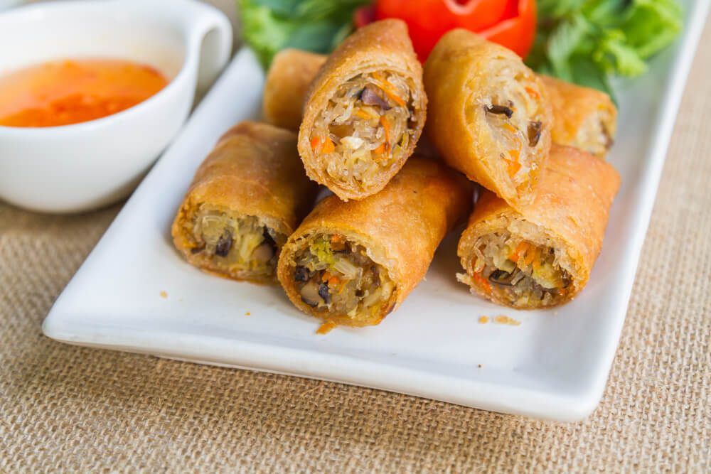 Chicken Vegetable Spring Roll